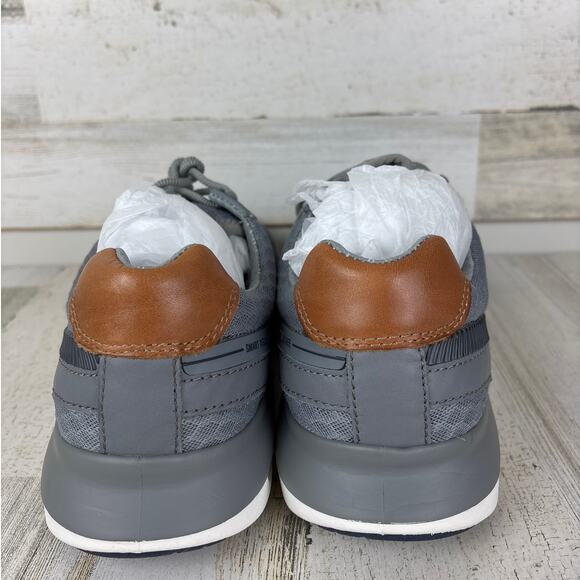 Johnston Murphy Mens 12 Activate Plain Toe Sneaker Gray new lace up casual - Picture 3 of 8